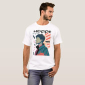 アーバンホープ - 抽象的な肖像画イラスト Tシャツ (正面フル)