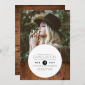 アーバンボホ |サークル卒業パーティーの写真 招待状 (正面/裏面)