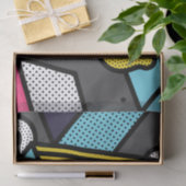 アーバンポップ・アートのアート抽象芸術幾何学線とドット 薄葉紙 (ギフト)