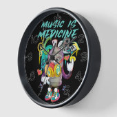 アーバンミュージックはメディシン・グラフィティ 壁時計 (傾斜)