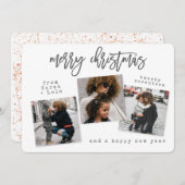 アーバンメモダンリークリスマス(バラ金ゴールド) シーズンカード (正面/裏面)