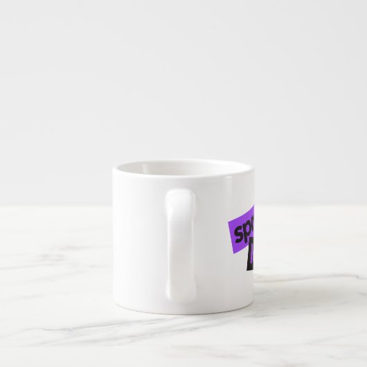 アーバンモダンス、鮮やかトレンディーグラフィックの愛 エスプレッソカップ (裏面)