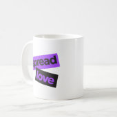 アーバンモダンス、鮮やかトレンディーグラフィックの愛 コーヒーマグカップ (正面左)