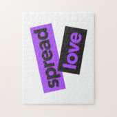 アーバンモダンス、鮮やかトレンディーグラフィックの愛 ジグソーパズル (縦)