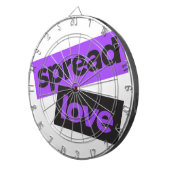 アーバンモダンス、鮮やかトレンディーグラフィックの愛 ダーツボード (正面右)