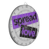 アーバンモダンス、鮮やかトレンディーグラフィックの愛 ダーツボード (正面左)