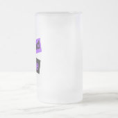 アーバンモダンス、鮮やかトレンディーグラフィックの愛 フロストグラスビールジョッキ (中央)