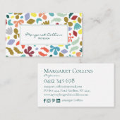 アーバンモダンデザイン名前をカスタムする名刺 名刺 (正面/裏面)