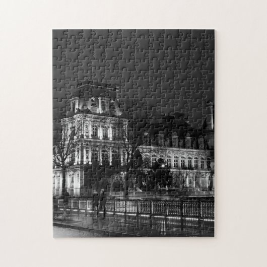 アーバンモダンド、パリのナイトライフ写真 ジグソーパズル (縦)