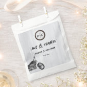 アーバンモダンバイクアドベンチャーテーマ結婚ズ フェイバーバッグ (クリップ留めされた状態)