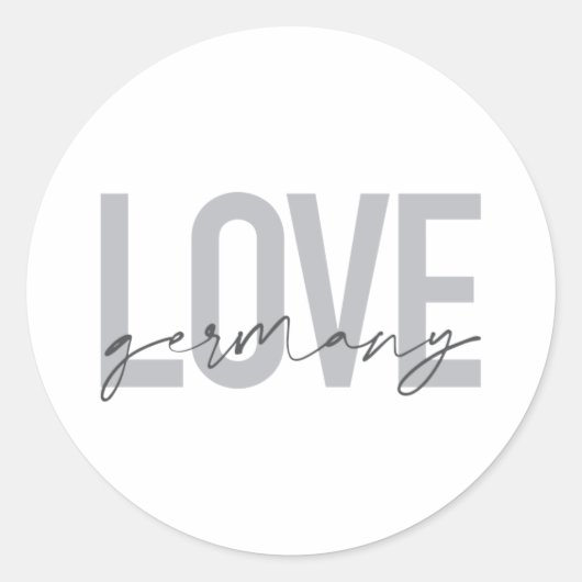 アーバンモダン,シンプルデザインラヴカッコいいドイツ ラウンドシール (正面)