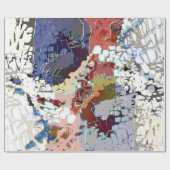 アーバンモダン,抽象芸術パターン，白，カラフル ラッピングペーパー (フラット)