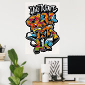 アーバンユニークスタイルグラフィティアート ポスター (ホームオフィス)