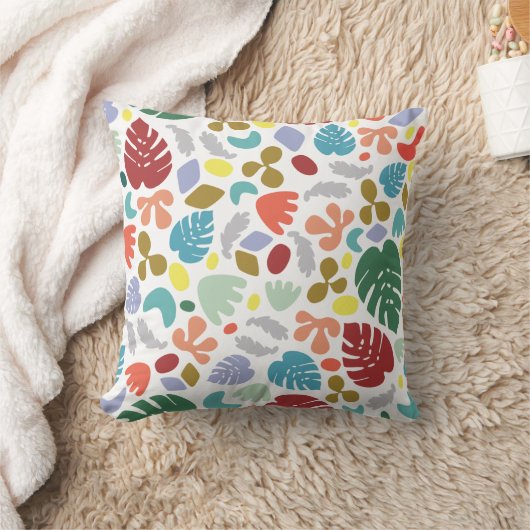 アーバンユニークトレンディーオレンジレッドグリーン クッション (ブランケット)