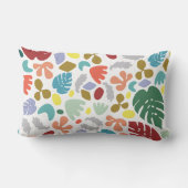 アーバンユニークトレンディーレッドグリーンオレンジ ランバークッション (裏面)