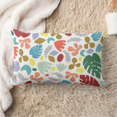 アーバンユニークトレンディーレッドグリーンオレンジ ランバークッション (ブランケット)