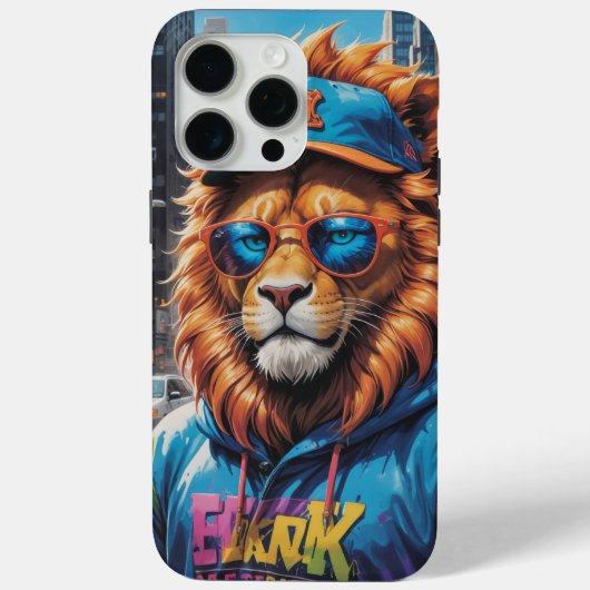 アーバンライオンの雄叫びフォンカバー Case-Mate iPhoneケース (裏面)