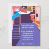 アーバンラブ落書きウォール、麺箱結婚ズ 招待状 (裏面)