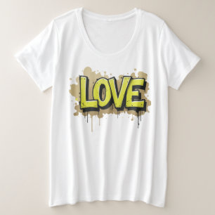 アーバンラブ開花 プラスサイズTシャツ