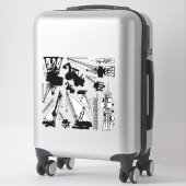 アーバンランドスケープのステッカーセット シール (スーツケース)