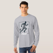 アーバンランナー ペース シルエット Tシャツ (正面フル)