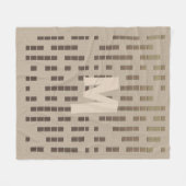 アーバンルクールックジャイアントモノグラム フリースブランケット (正面(横))