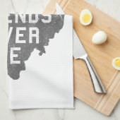 アーバンレジェンズネバーダイ州オブオハイオ動揺して キッチンタオル (四つ折り)