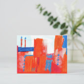 アーバンレッドアクリル絵葉書 ポストカード (スタンド正面)