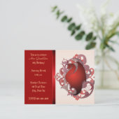 アーバンレッドファンタジーバースデーパーティー招待状 招待状 (スタンド正面)