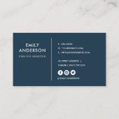 アーバンレッド・ネイビー・オックスフォード大学イギリス概要マップ 名刺 (裏面)