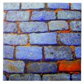 アーバンレンガ(青)タイル/五徳 タイル (正面)