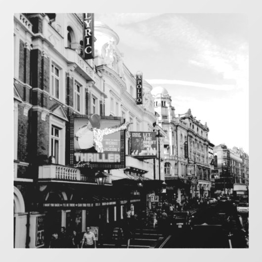 アーバンヴィンテージダウンタウンシティスケープ ウィンドウサイン (シート)