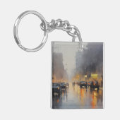 アーバン夕べ雨景 キーホルダー (正面左)