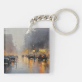 アーバン夕べ雨景 キーホルダー (裏面)