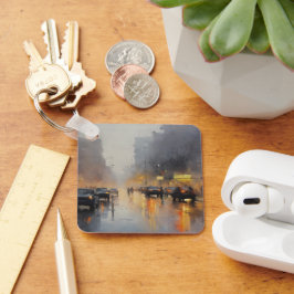 アーバン夕べ雨景 キーホルダー