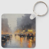 アーバン夕べ雨景 キーホルダー (裏面)