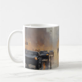 アーバン夕べ雨景 コーヒーマグカップ