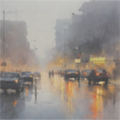 アーバン夕べ雨景 シール (正面)