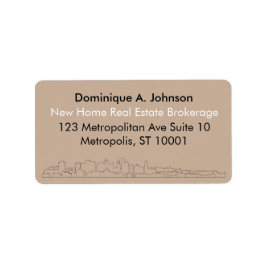 アーバン実在エステートカスタム差出人住所ラベル ラベル