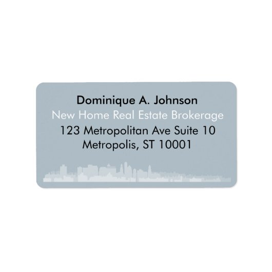 アーバン実在エステートカスタム差出人住所ラベル ラベル (正面)