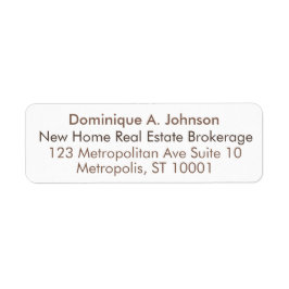 アーバン実在エステートカスタム差出人住所ラベル ラベル