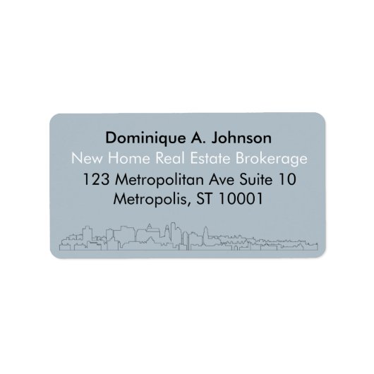 アーバン実在エステートカスタム差出人住所ラベル ラベル (正面)