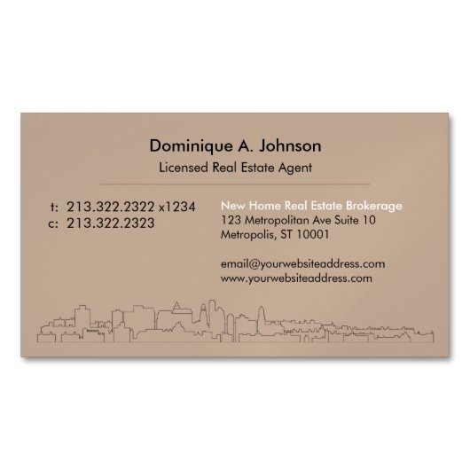 アーバン実在エテカスタムート磁気名刺 マグネット名刺 (正面)