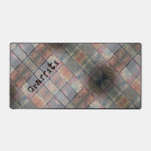アーバン市松模様にクレンガパーソナライズされた型 デスクマット (正面)