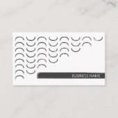 アーバン抽象芸術白黒男らし 名刺 (正面)