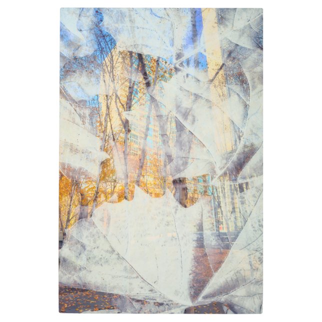 アーバン秋抽象芸術 メタルプリント (正面)