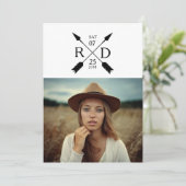 アーバン素朴アロー卒業パーティー招待状 招待状 (スタンド正面)