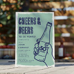 アーバン素朴ドードル応援&ベアーズ大人誕生日 招待状<br><div class="desc">このアーバン応援&ビアーズ大人の誕生日招待状で素朴おもしろい充填お祝いのステージを設定する。どの年齢にも最適な、このデザインは、トレンディーティール（緑がかった色）のテクスチャ付きの背景、ビールの手描きのドードル、カスタマイズ可能なネイビーブルーのパーティーテンプレートを備えている。パーティー詳細でカスタマイズし、希望の色とフォントを選択して、お客様のニーズに合った体験を作り出す。忘れられない思い出への応援!</div>