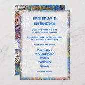 アーバン結婚グラフィティの写真の招待 招待状 (正面/裏面)