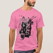 アーバン芸術的スタイル拳芸術的イラストレーション。 Tシャツ (正面)